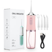 Portable USB Rechargeable Oral Irrigator – 3-Mode Water Flosser