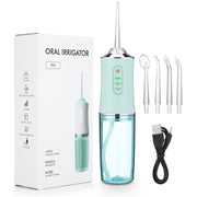 Portable USB Rechargeable Oral Irrigator – 3-Mode Water Flosser