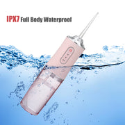 Portable USB Rechargeable Oral Irrigator – 3-Mode Water Flosser