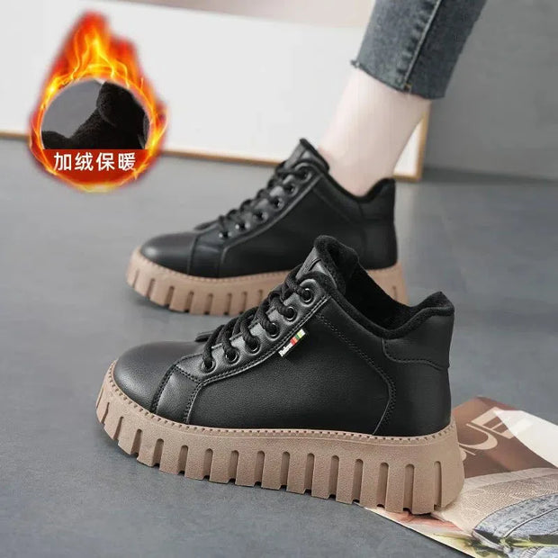 Sneakers Mid-Calf Snow Boots korean style