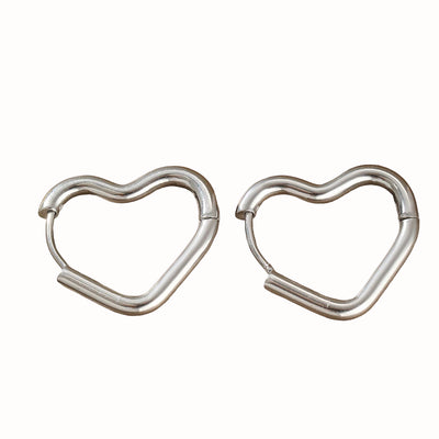 DOTIFI Stainless Steel Hollow Heart-Shaped Earrings