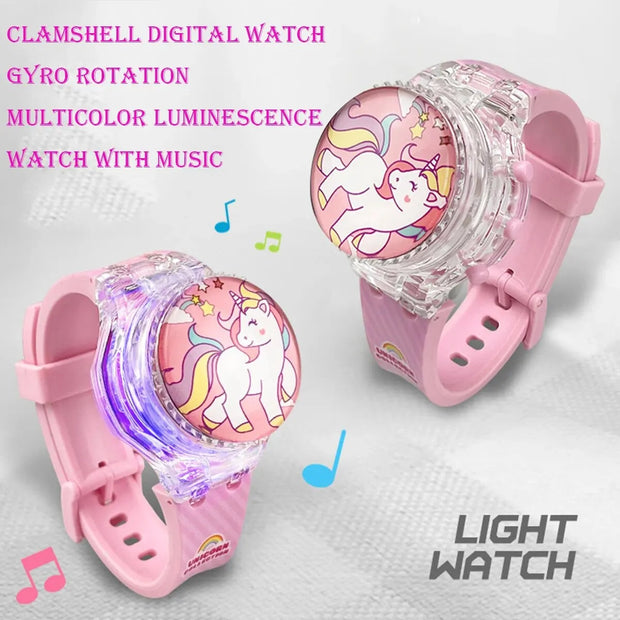 Unicorn Light up girl's Watch