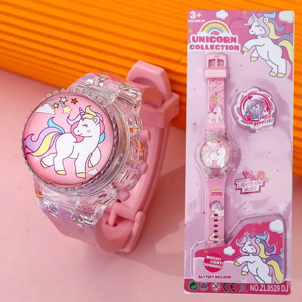 Unicorn Light up girl's Watch