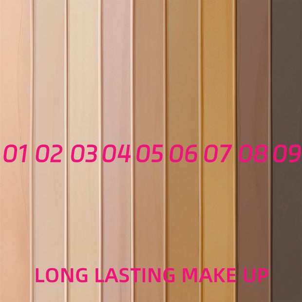 9 Shade Full Coverage Concealer Liquid Foundation