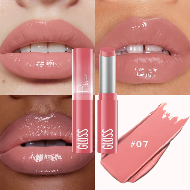 Waterproof Lipstick with Glass Mirror and Plumping Effect