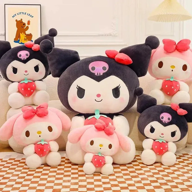 Sanrio Strawberry Kuromi Pillow