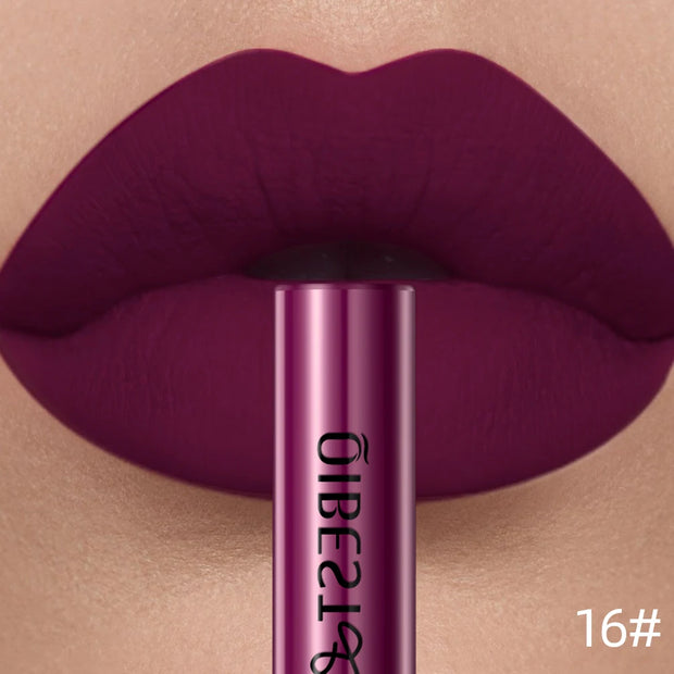 QIBEST Matte Liquid Lipstick Waterproof Long Lasting Velvet Lip Gloss
