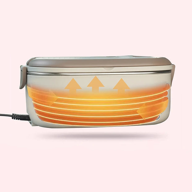 Bento Box 1L 220V 110V Electric Lunch Box Stainless Steel Food Warmer Heating