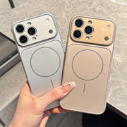 Matte Magnetic Glass Phone Case – Premium Protection for iPhone