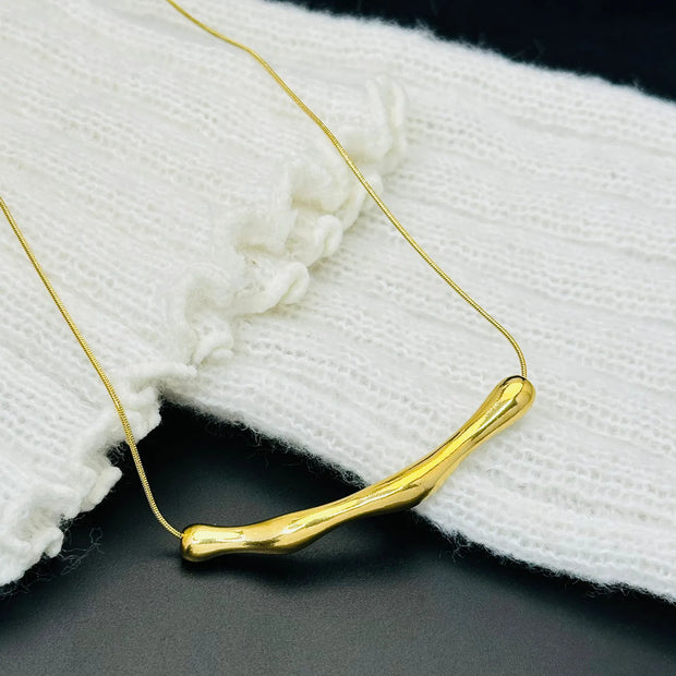 Stainless Steel Tear Drop Necklace Waterdrop