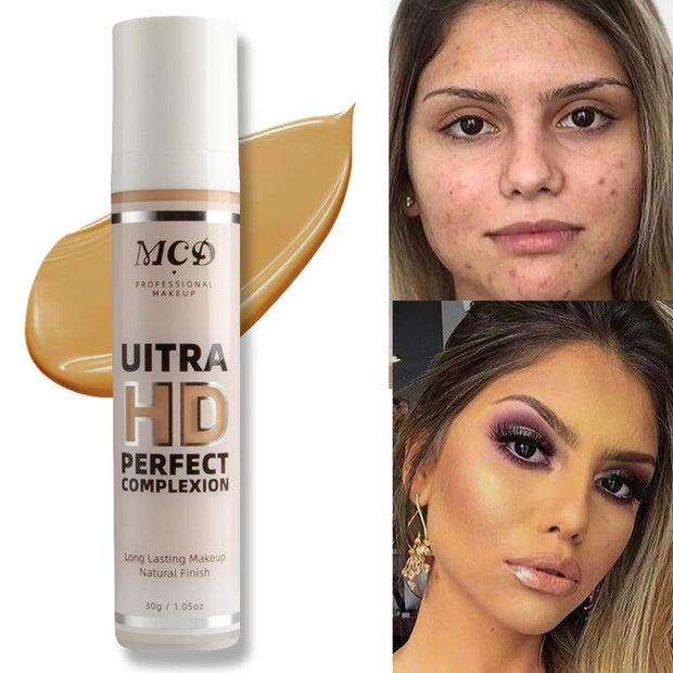 9 Shade Full Coverage Concealer Liquid Foundation