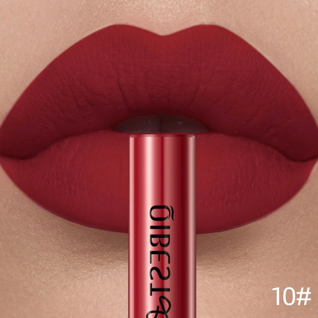 QIBEST Matte Liquid Lipstick Waterproof Long Lasting Velvet Lip Gloss