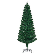 6FT Pre-Lit LED Artificial Christmas Tree Fiber Optic Xmas Holiday Season