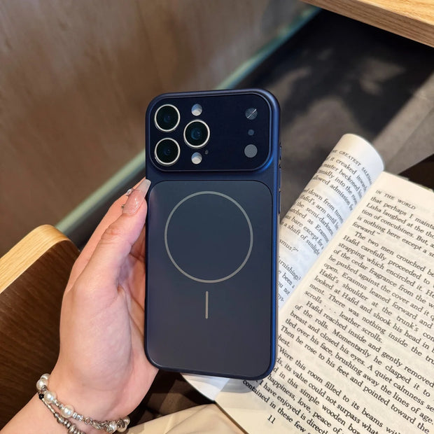 Matte Magnetic Glass Phone Case – Premium Protection for iPhone