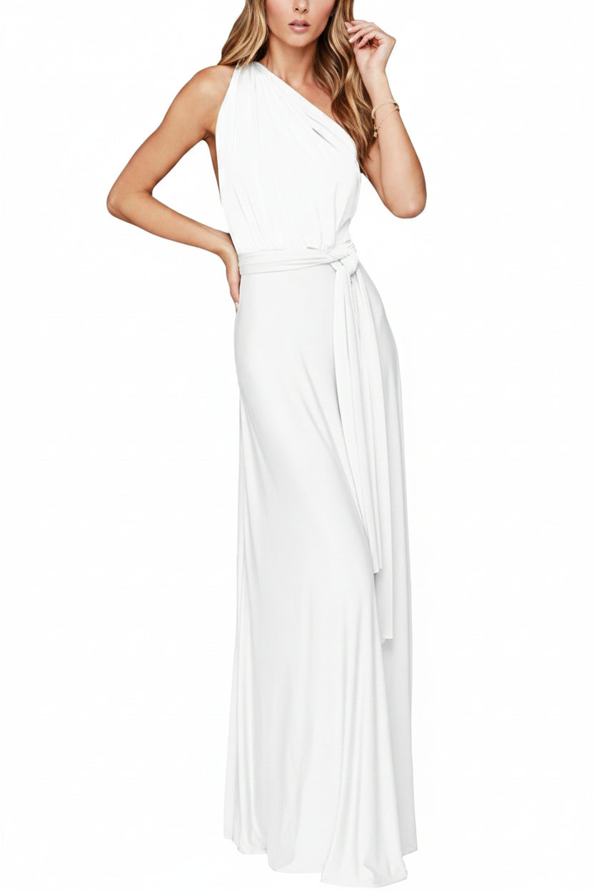 Wedding Cocktail Maxi Gown Transformer Hi Low Evening Long Prom Dress Halter Convertible Multi Way