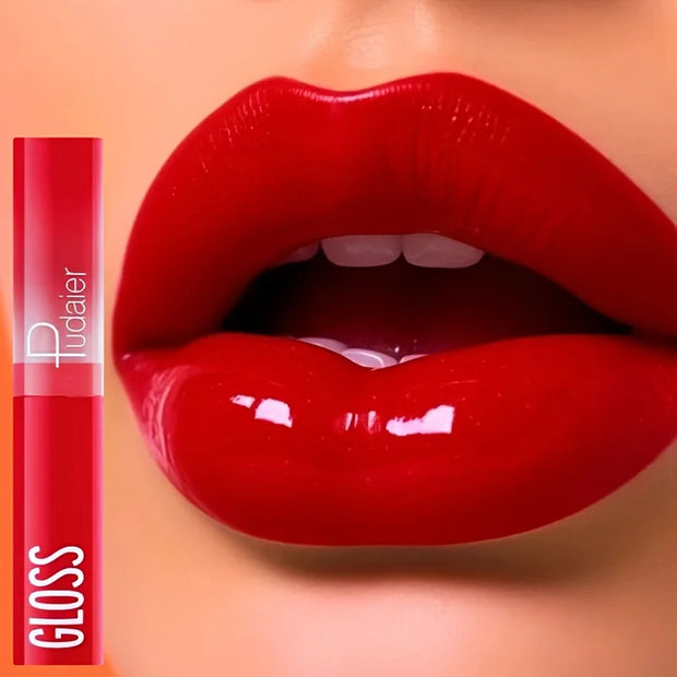 Waterproof Lipstick with Glass Mirror and Plumping Effect