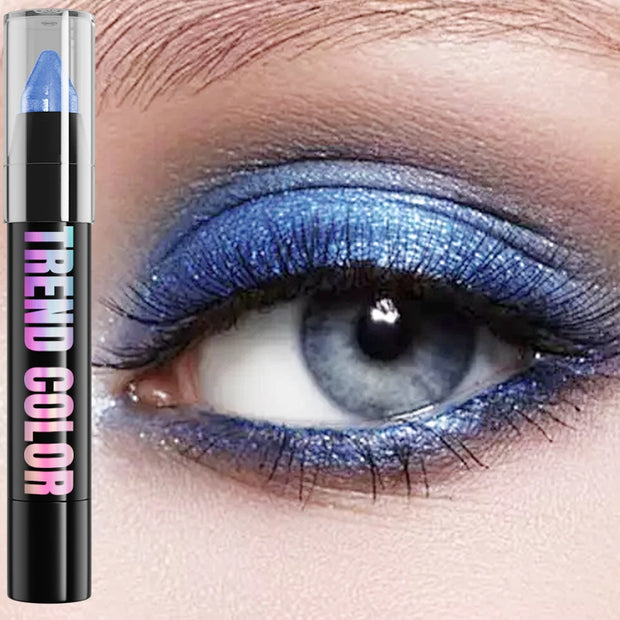 24 Colors Pearlescent Glitter Eyeshadow Eyeliner Pencil Waterproof
