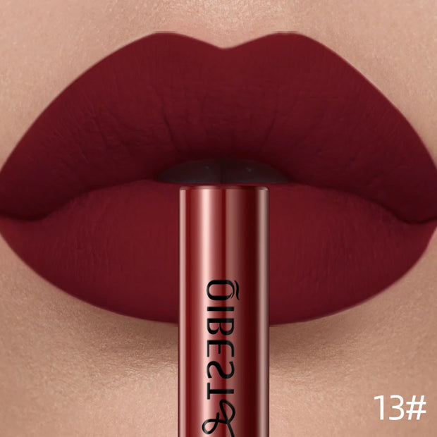 QIBEST Matte Liquid Lipstick Waterproof Long Lasting Velvet Lip Gloss
