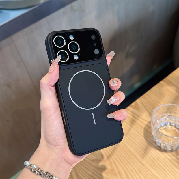 Matte Magnetic Glass Phone Case – Premium Protection for iPhone