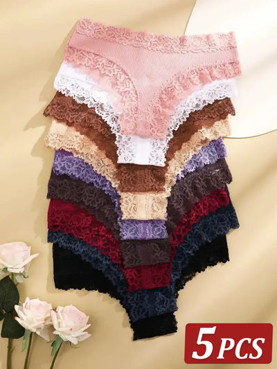 5Pcs/set Women Cotton Panties