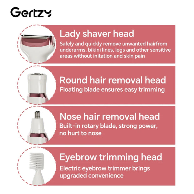 4 in 1 Electric Razor for Women