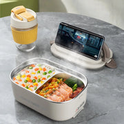 Bento Box 1L 220V 110V Electric Lunch Box Stainless Steel Food Warmer Heating