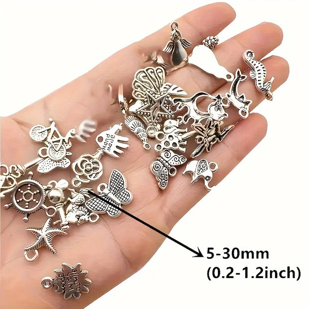 100pcs Metal Mixed  Vintage Bracelet and Neacklace Accessories