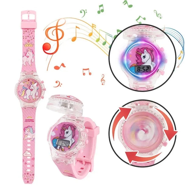 Unicorn Light up girl's Watch