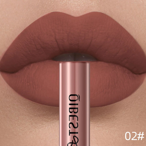 QIBEST Matte Liquid Lipstick Waterproof Long Lasting Velvet Lip Gloss