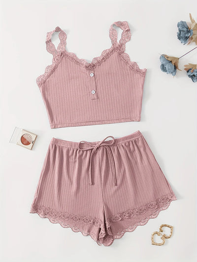 pillo Two-Piece Pajama Set Solid Color