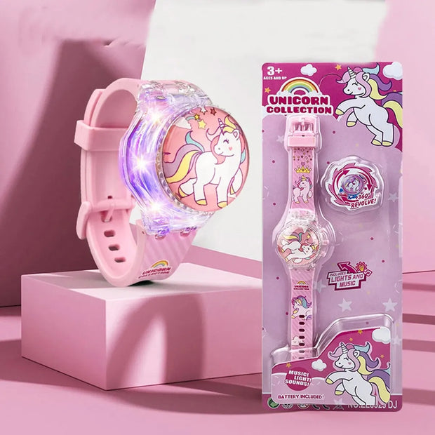Unicorn Light up girl's Watch