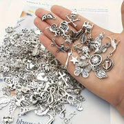 100pcs Metal Mixed  Vintage Bracelet and Neacklace Accessories