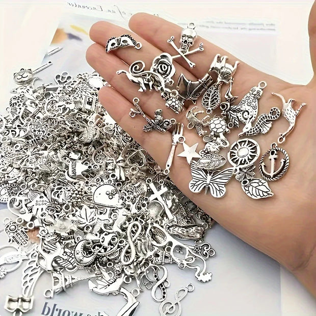 100pcs Metal Mixed  Vintage Bracelet and Neacklace Accessories