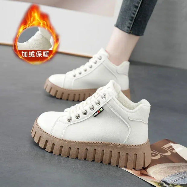 Sneakers Mid-Calf Snow Boots korean style