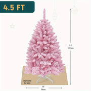 Pink Artificial Christmas Tree, Flocked Spruce Artificial Christmas Tree
