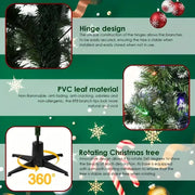 Christmas Tree with 300 Lights Artificial Xmas Tree with 360 Rotation