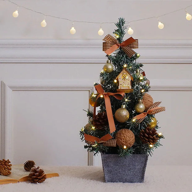 Christmas tree ornaments, Christmas desktop Christmas tree decorations set, 45CM