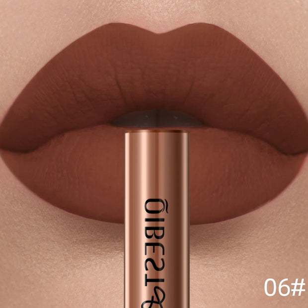 QIBEST Matte Liquid Lipstick Waterproof Long Lasting Velvet Lip Gloss