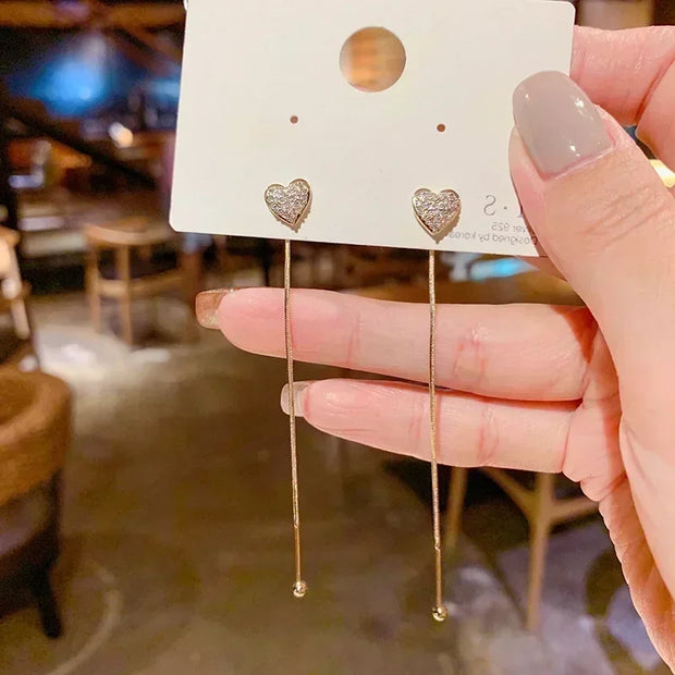 Korean Women Retro Drip Glaze Red Flower Earrings