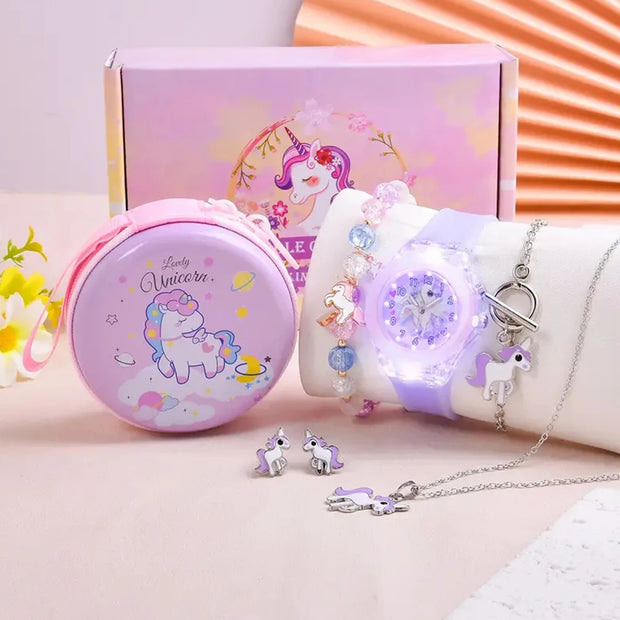 Unicorn Light up girl's Watch