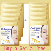 10PCS Collagen Anti Wrinkle Facial Mask  Korean Cosmetics