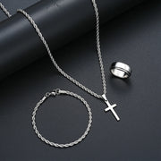 Stainless Steel Simple Jewelry Set For Women