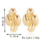 zhenshecai Exaggerate Big Drop Earrings