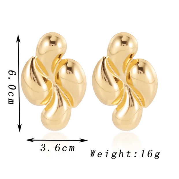 zhenshecai Exaggerate Big Drop Earrings