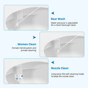 Dual Nozzle Bidet Attachment For Toilet