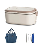 Bento Box 1L 220V 110V Electric Lunch Box Stainless Steel Food Warmer Heating